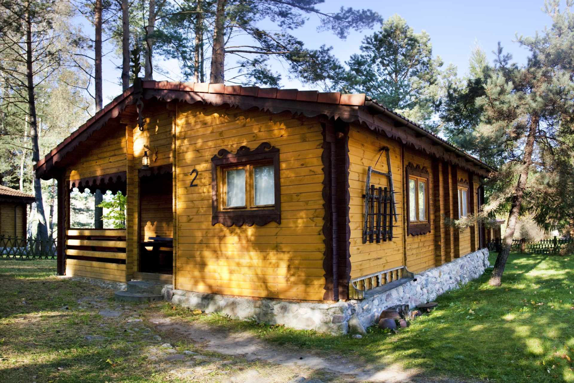 Domki i Pokoje na Mazurach, Basen, Restauracja domek nowy Panorama1 1920 1